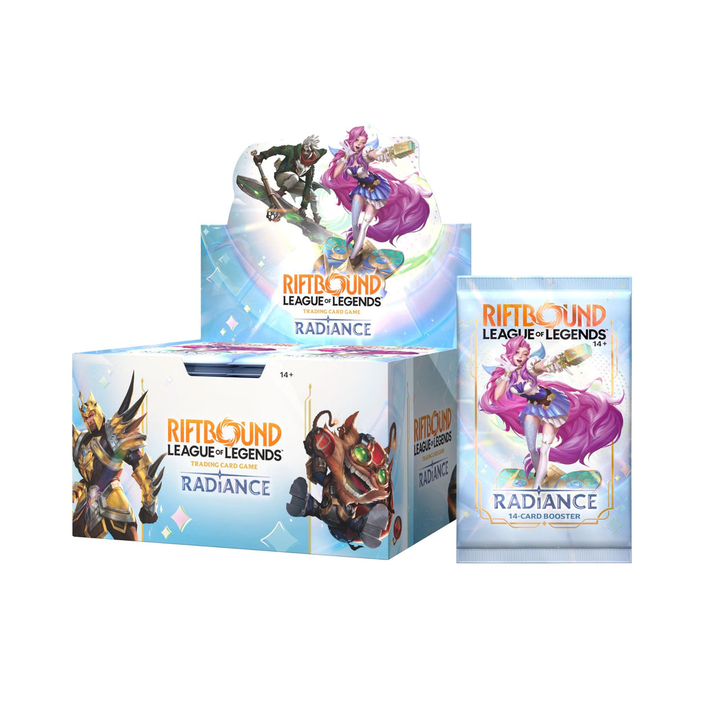 Riftbound Radiance Booster Box Display | League of Legends TCG Expansion Set 5 | 14-Card Booster Packs | 180-Card Set Pool | Showcase Cards, Champions, Units & Spells Collectible Trading Cards (PREORDER - Release Date October 23, 2026)