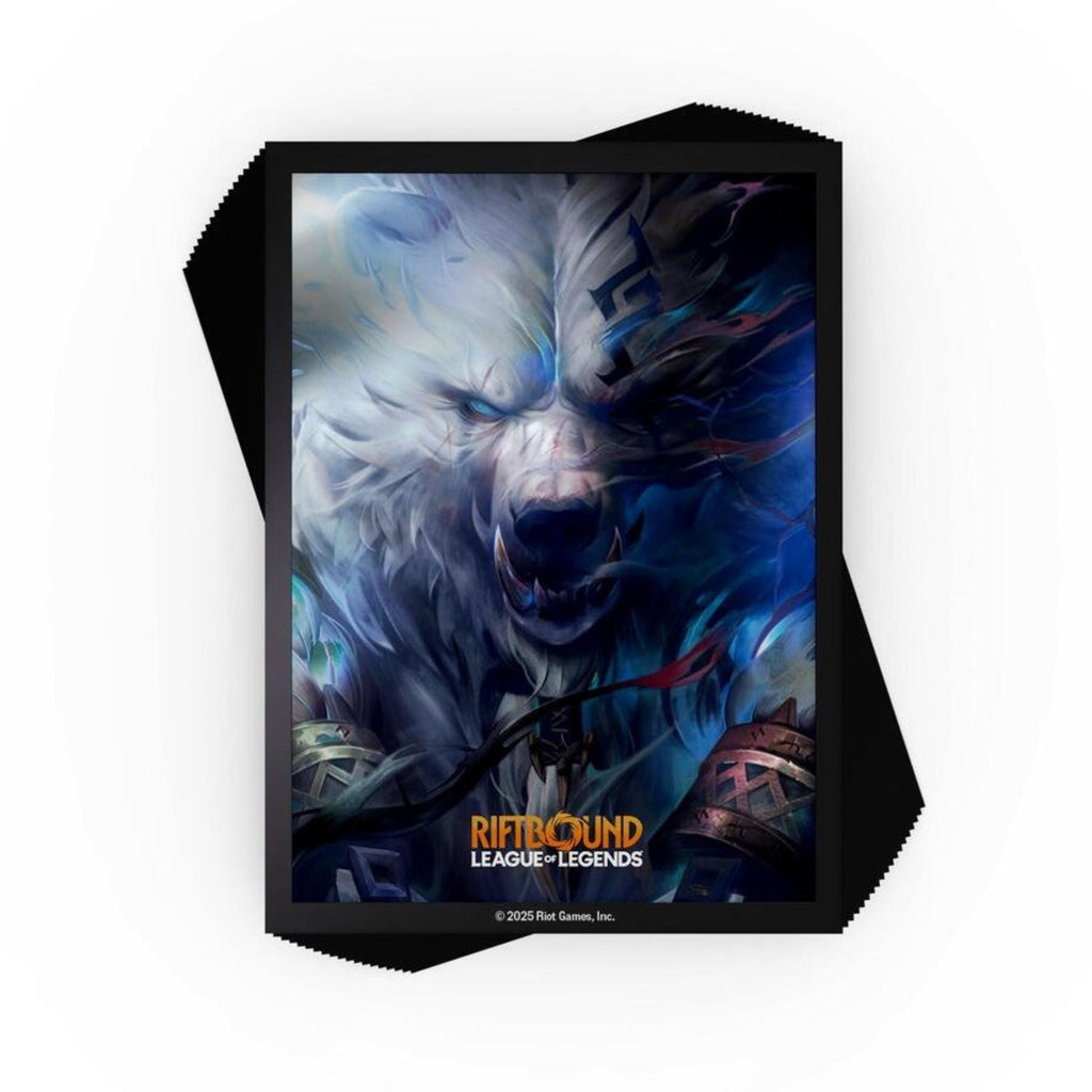 Riftbound League of Legends Volibear Card Sleeves Pack of 100 Gloss Finish Standard Size