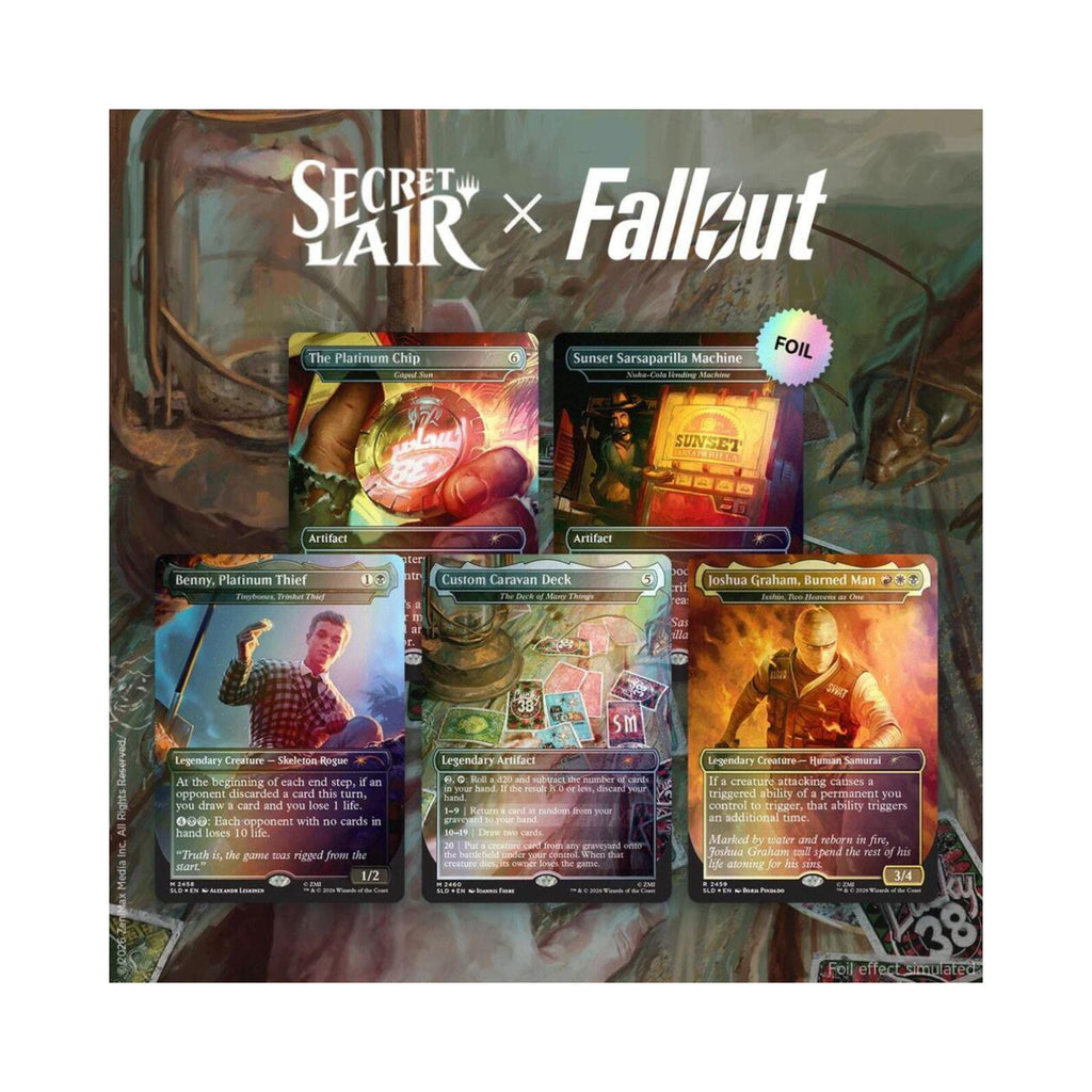 Magic: The Gathering Secret Lair x Fallout Welcome to New Vegas Collectible Cards