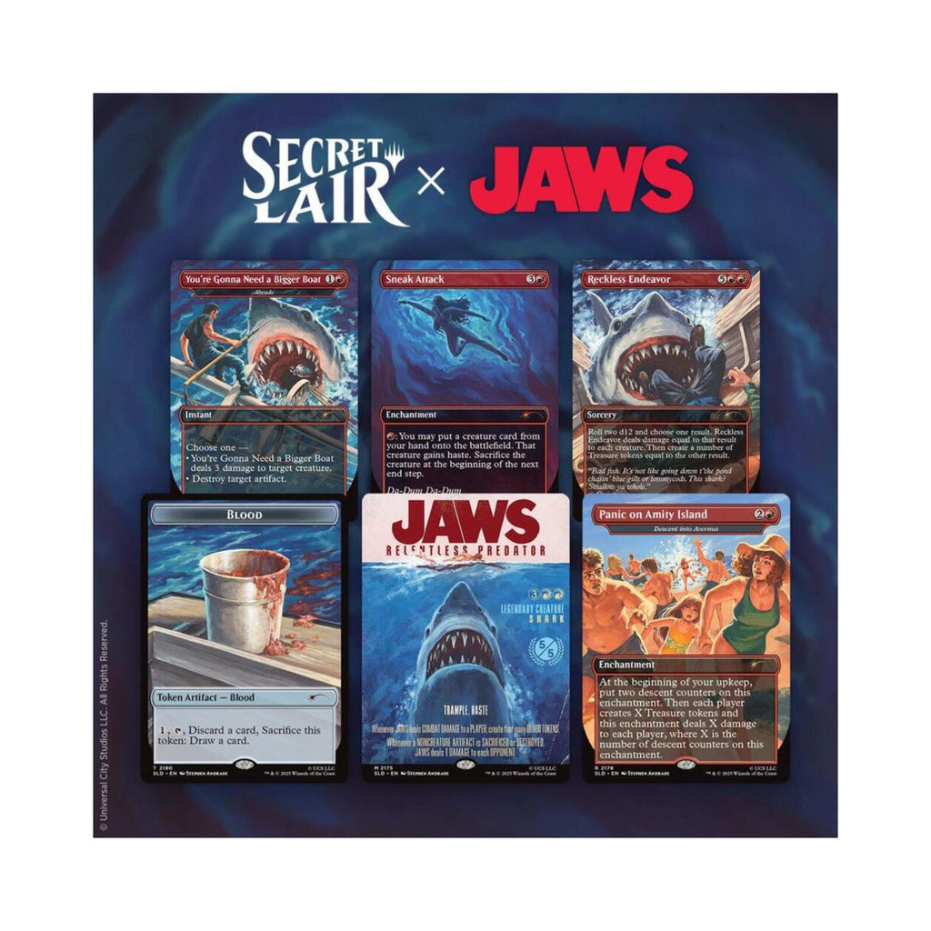 Magic: The Gathering Secret Lair x Jaws Terror of Amity Island Premium Collectible Cards