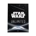 Star Wars Unlimited Art Sleeves Card Back Black, 60 Standard Size Card Sleeves with Clear Leader Sleeve, Durable TCG Card Protectors for Star Wars Unlimited and Standard Card Games