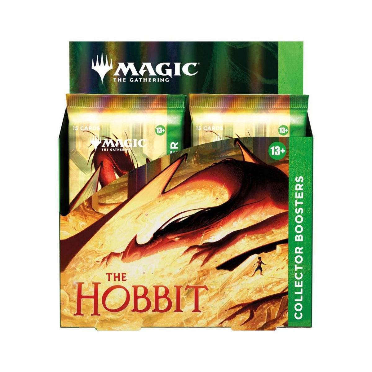 Magic: The Gathering The Hobbit Collector Booster Box – 12 Packs MTG Middle-earth Set with Foils, Rare & Mythic Cards, Box Topper, Premium Collector Display for Trading Card Game Fans