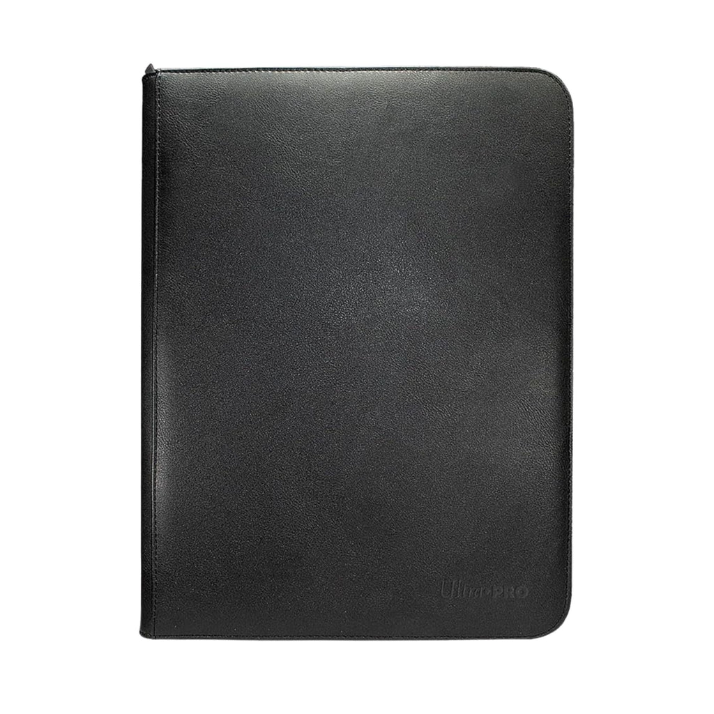 Ultra PRO Vivid Black Zippered PRO Binder 9 Pocket 360 Card Storage Album
