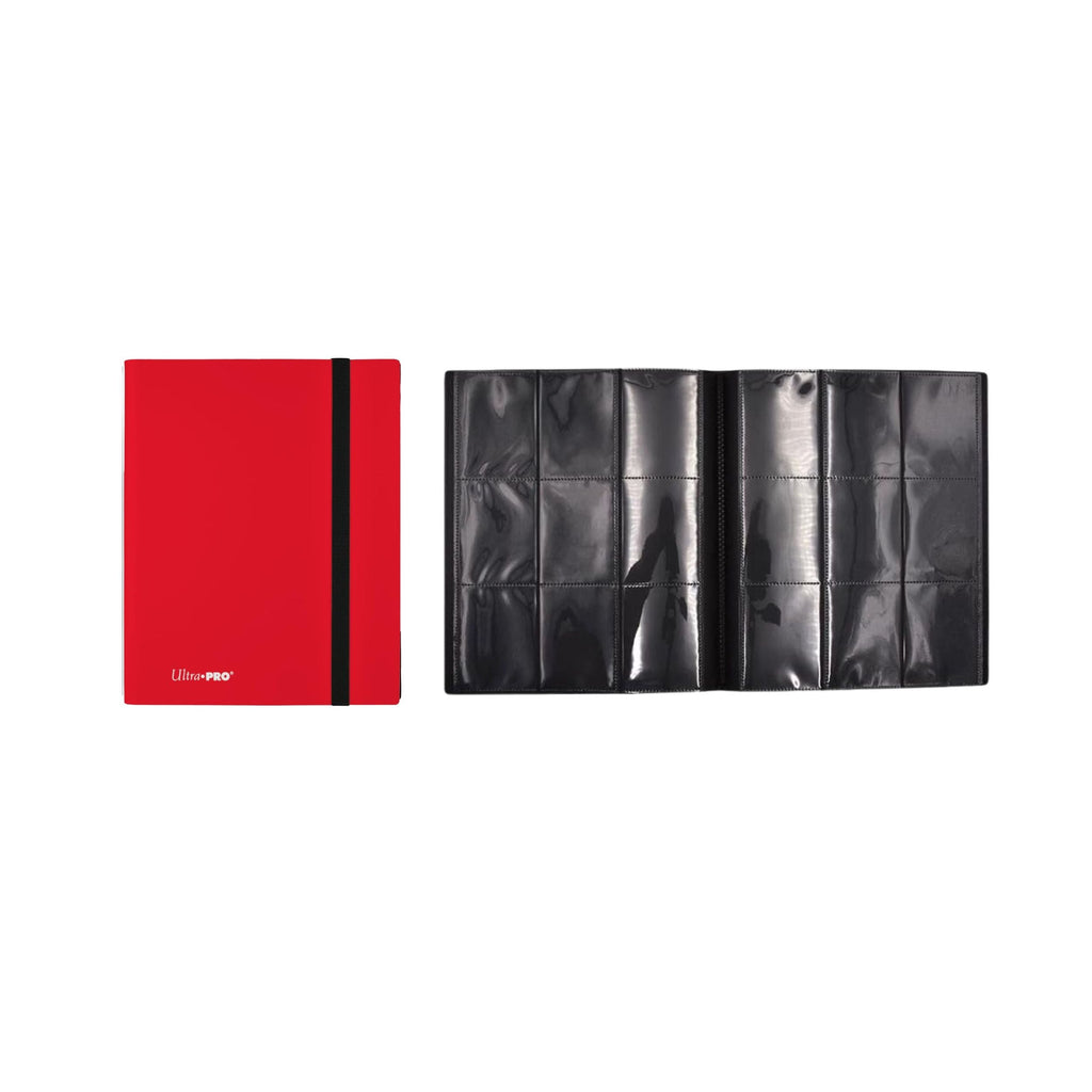 Ultra Pro PRO-Binder 9-Pocket – Apple Red | Side-Loading Trading Card Album | Holds 360 Cards | Acid-Free, Archival-Safe Collector Binder