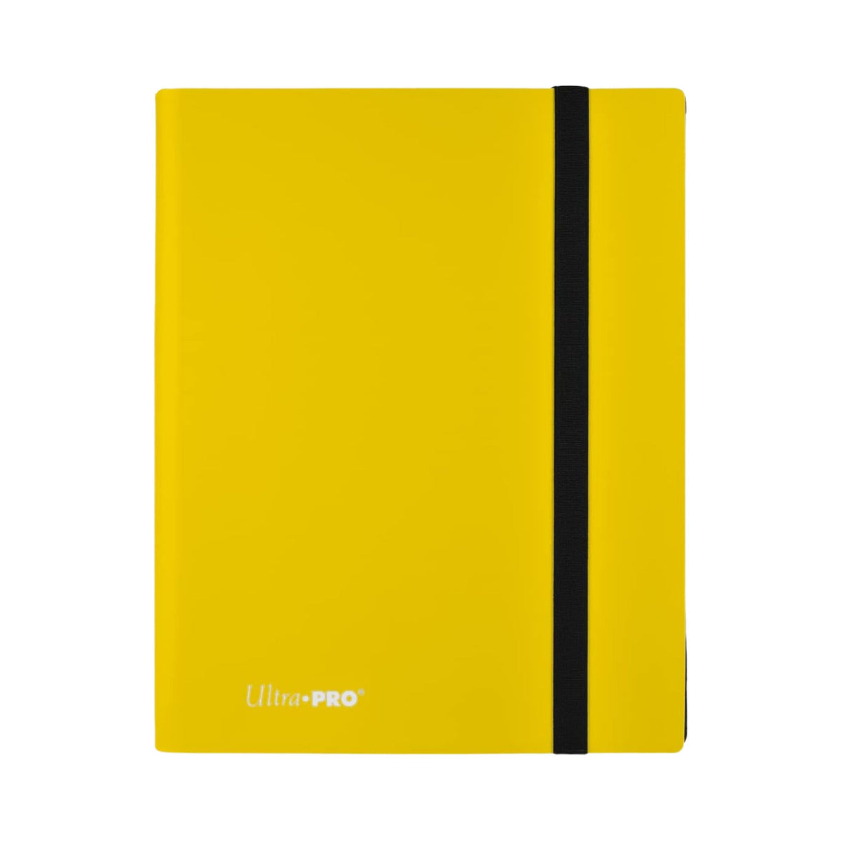Ultra PRO 9-Pocket PRO-Binder – Lemon Yellow | Holds 360 Cards | Side-Loading, Archival-Safe, Non-PVC, Elastic Strap Closure