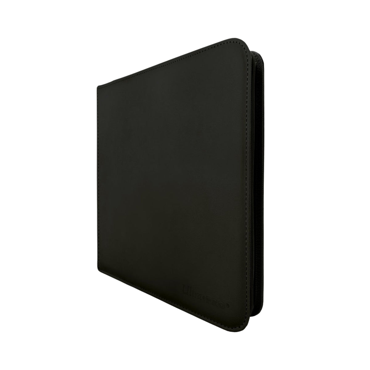 Ultra PRO 12-Pocket Zippered PRO-Binder – Black | Trading Card Album with 480-Card Capacity, Side-Loading Pockets, and Padded Leatherette Cover
