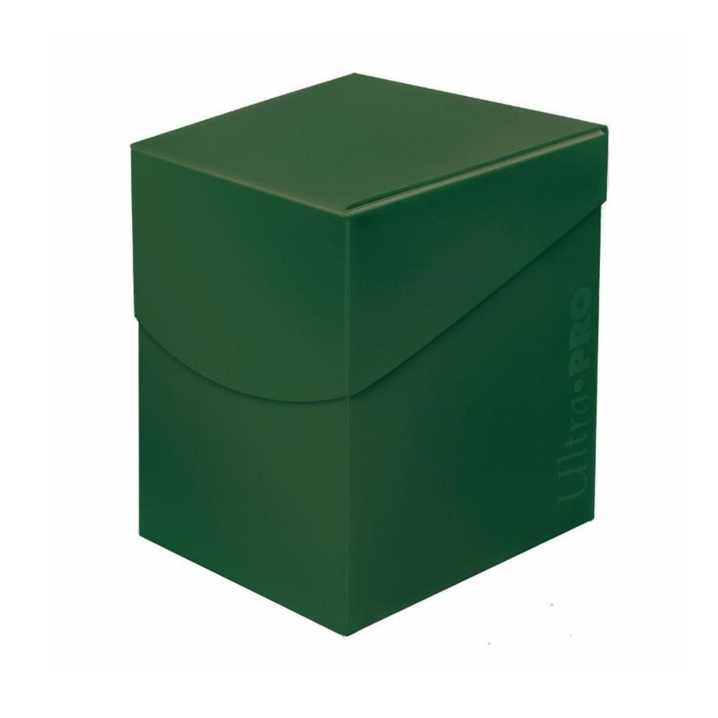 Ultra Pro PRO 100+ Eclipse Deck Box – Forest Green | Holds Up to 110 Sleeved Cards | Self-Locking Lid with Thumb Notch | Durable Card Storage for Trading Card Games