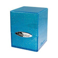 Ultra Pro Satin Cube Deck Box Glitter Blue – 100+ Card Storage for Pokemon TCG and MTG