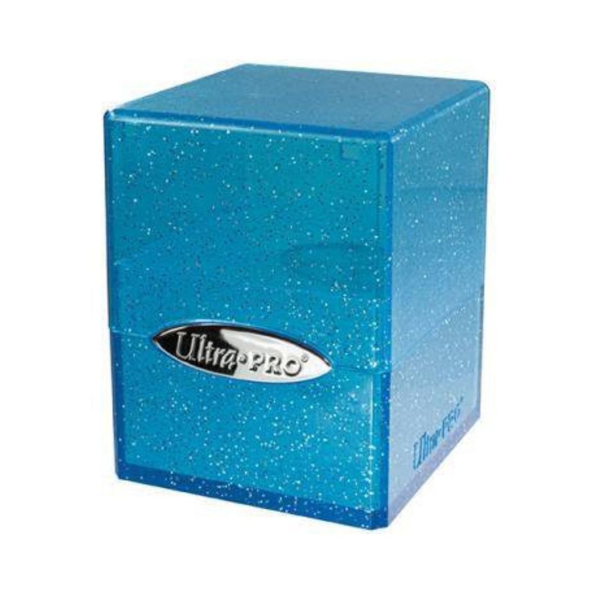 Ultra Pro Satin Cube Deck Box Glitter Blue – 100+ Card Storage for Pokemon TCG and MTG