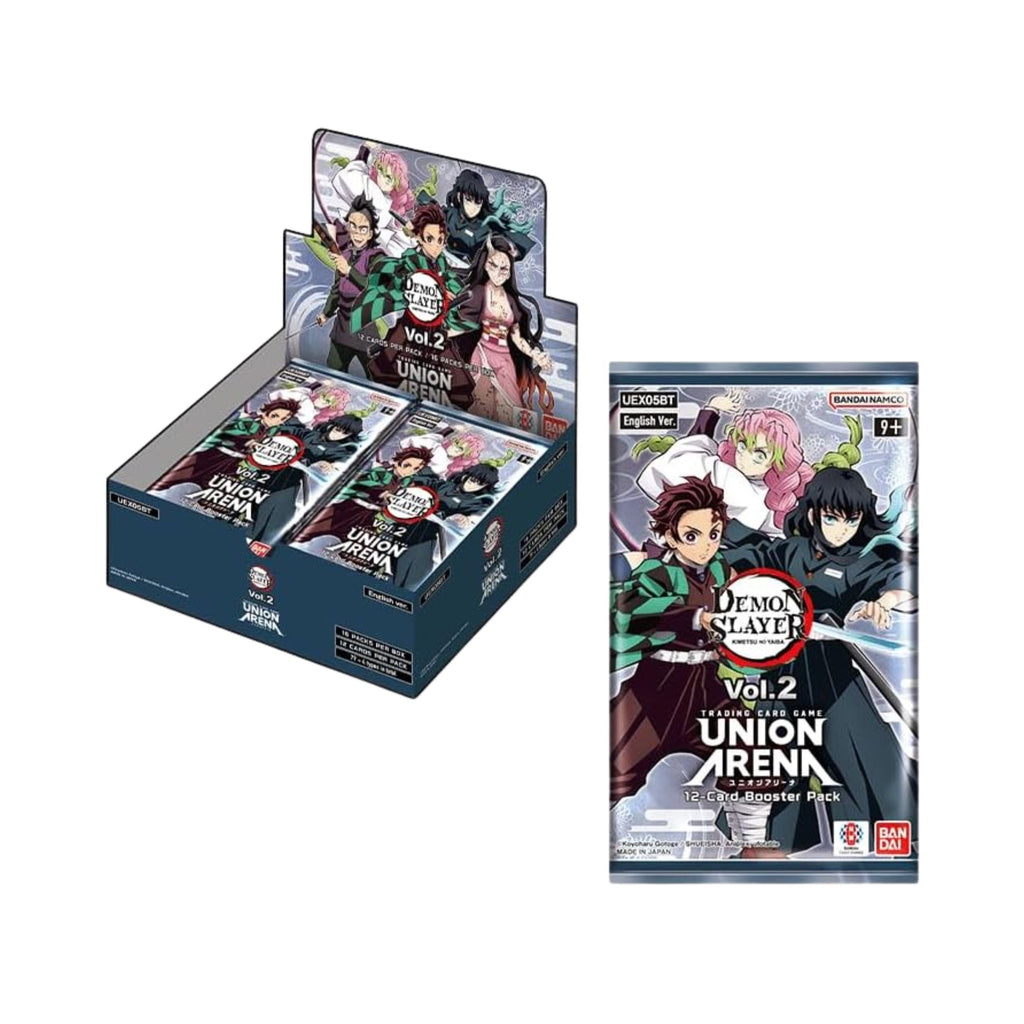 Union Arena TCG Demon Slayer Kimetsu no Yaiba Vol. 2 16 Booster Packs Collectible Card Game