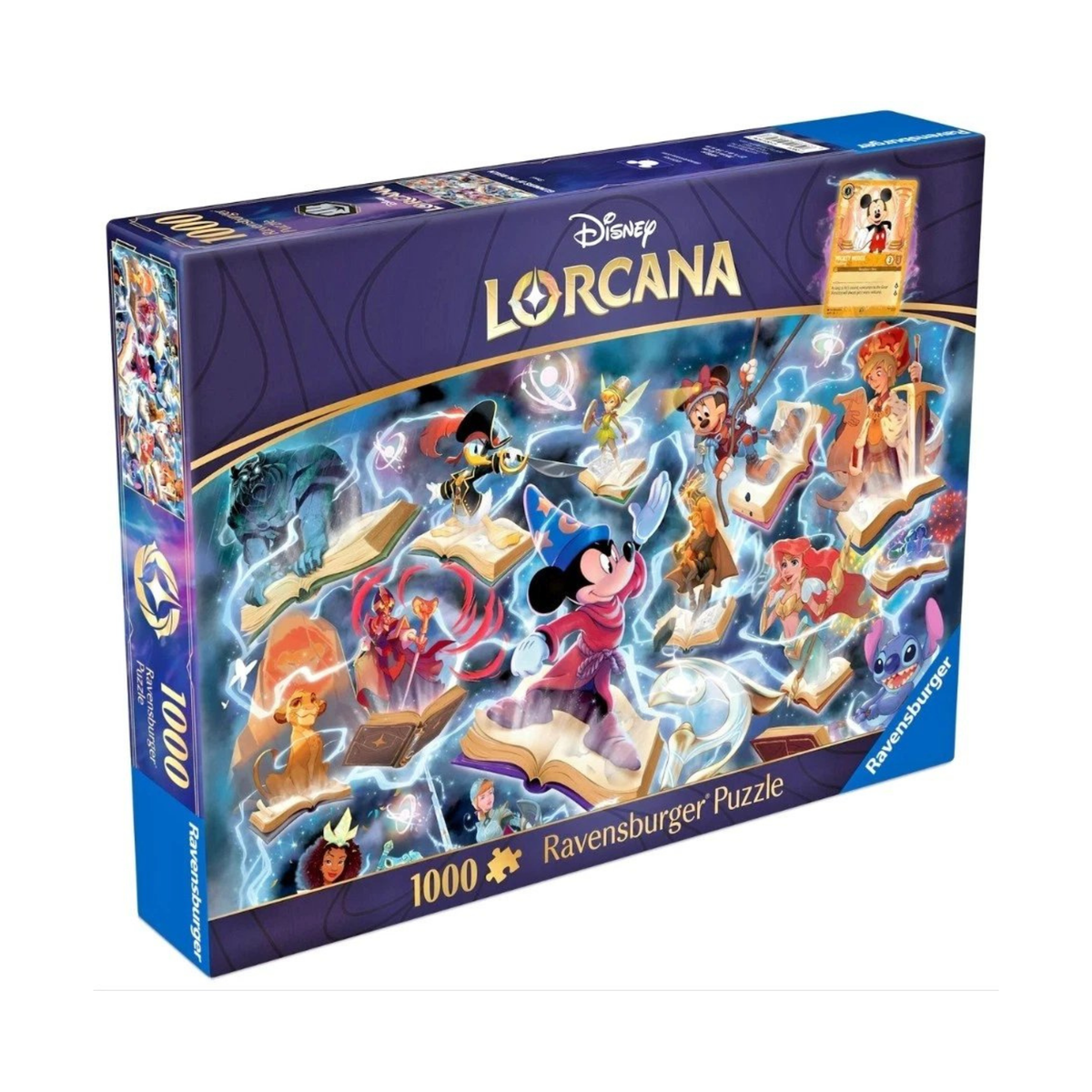 Disney Lorcana 1000 Pc Ravensburger Puzzle Glimmers o f The Realm Amber