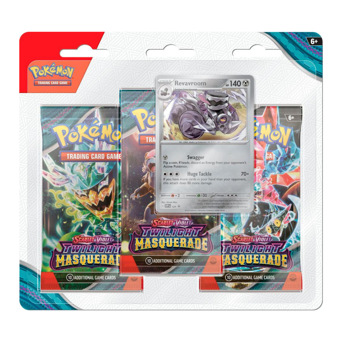 Pokemon TCG Scarlet and Violet Twilight Masquerade 3 Pack Blister