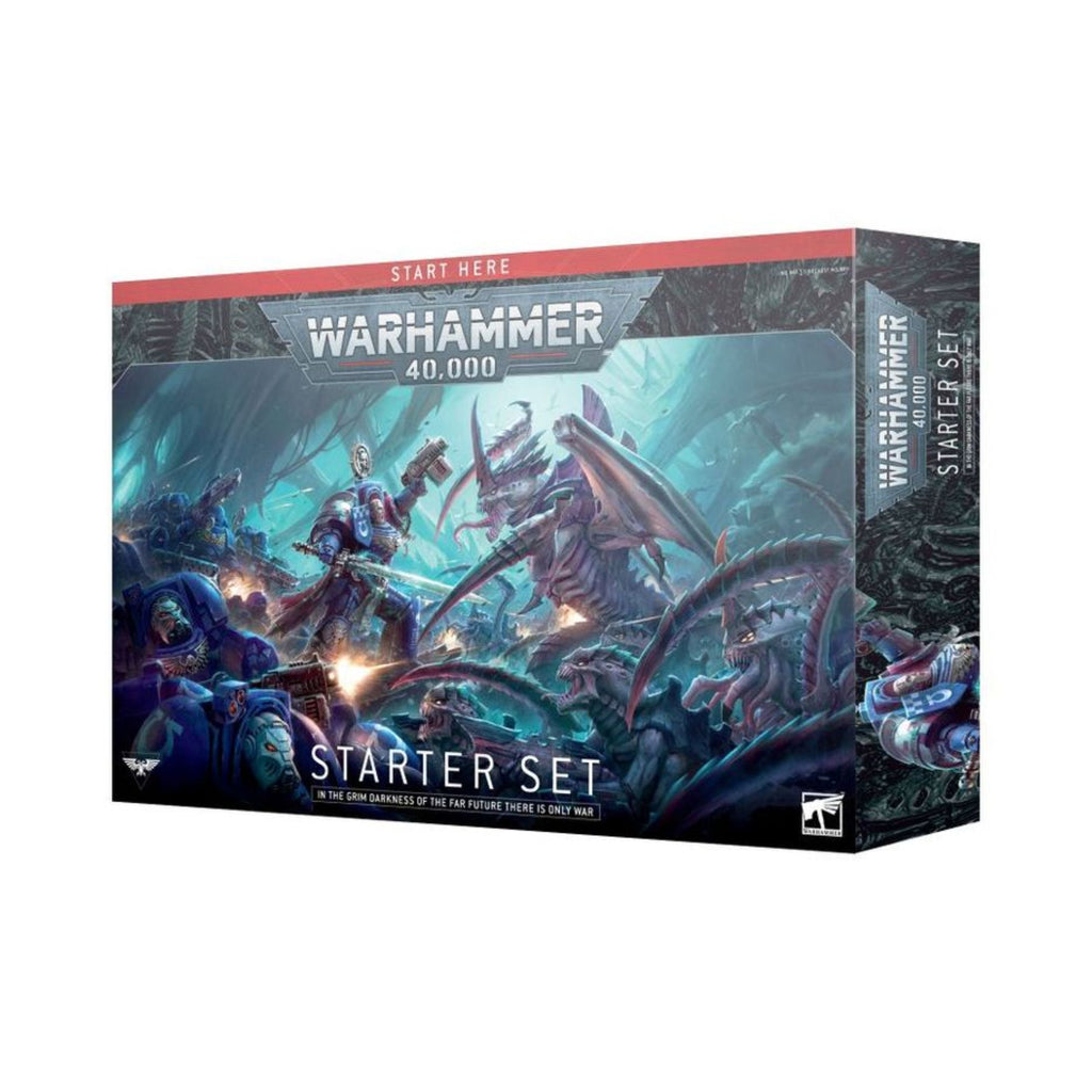 Warhammer 40,000 Starter Set Tabletop Miniatures Game with Space Marines and Tyranids