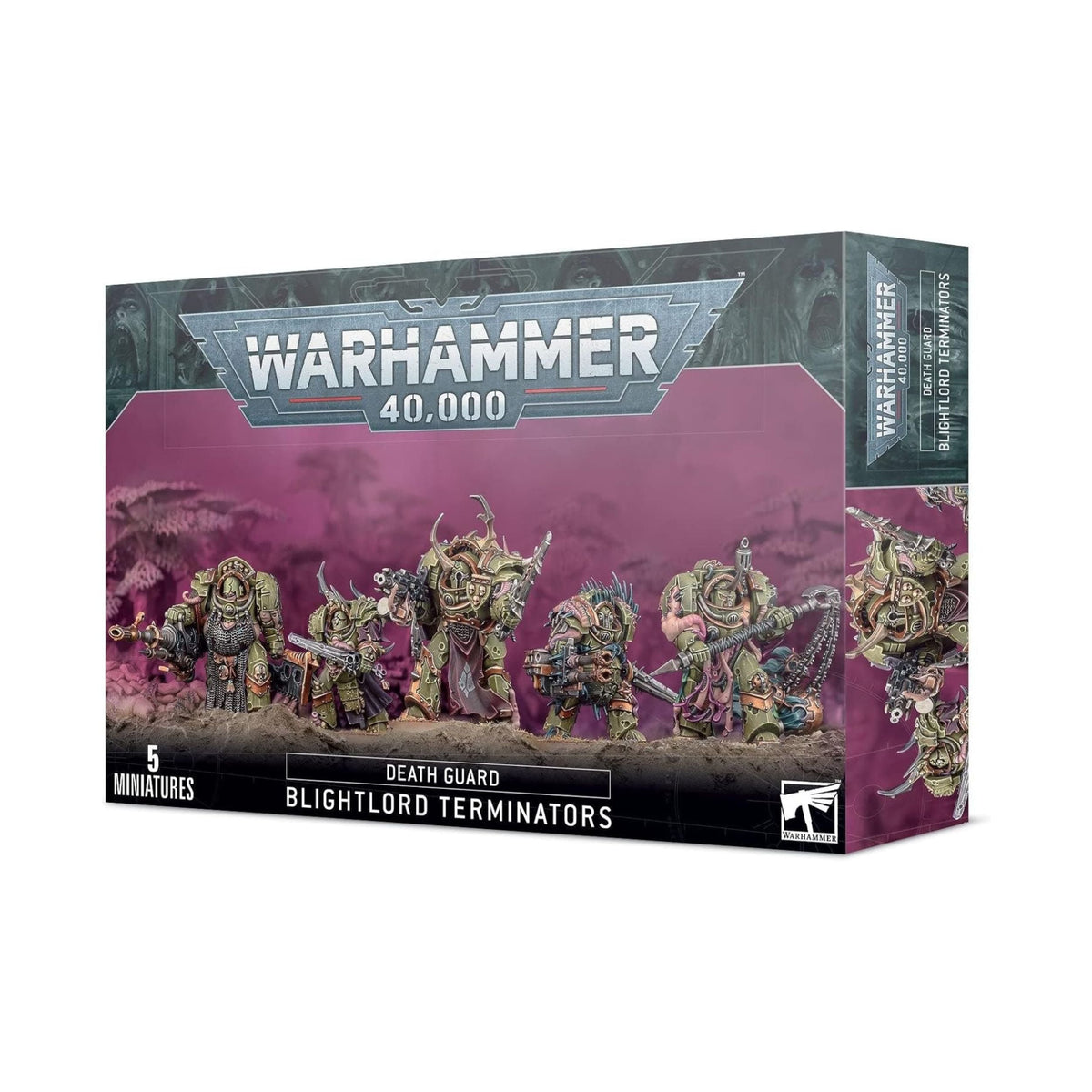 Warhammer 40,000 Death Guard Blightlord Terminators - 5 Miniatures