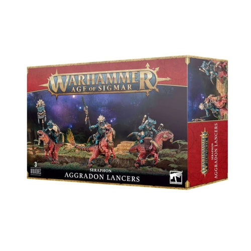 Age of Sigmar Seraphon Aggradon Lancers Miniatures - 3 Miniatures