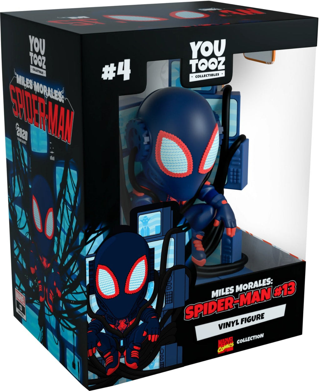Miles Morales #13 Youtooz Spider-Man Collection - 4.6" Collectible Vinyl Figure #4 with Window Display Box