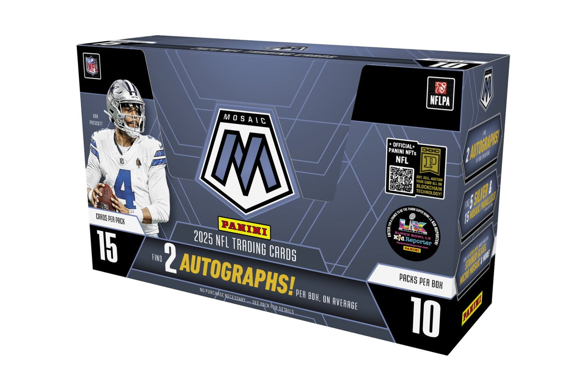 2025 Panini Mosaic NFL Football Hobby Box – Sealed Box for Card Collection & Collectible Card Games