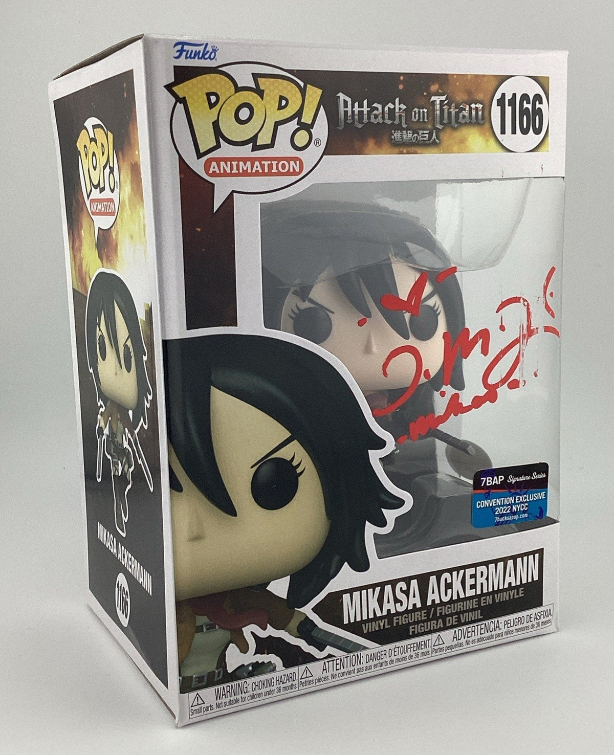 Funko Pop! Vinyl: Attack on Titan - Mikasa Ackerman Signed Trina N. #1166