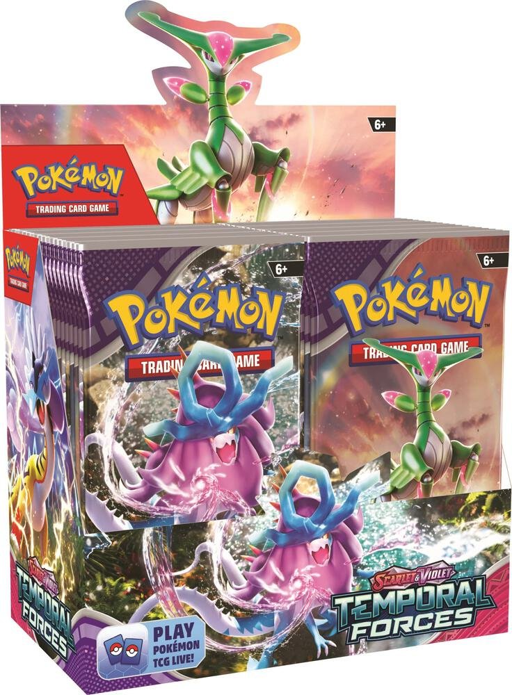 Pokemon TCG Scarlet & Violet Temporal Forces Booster Box – 36 Booster Packs Pokémon Trading Cards