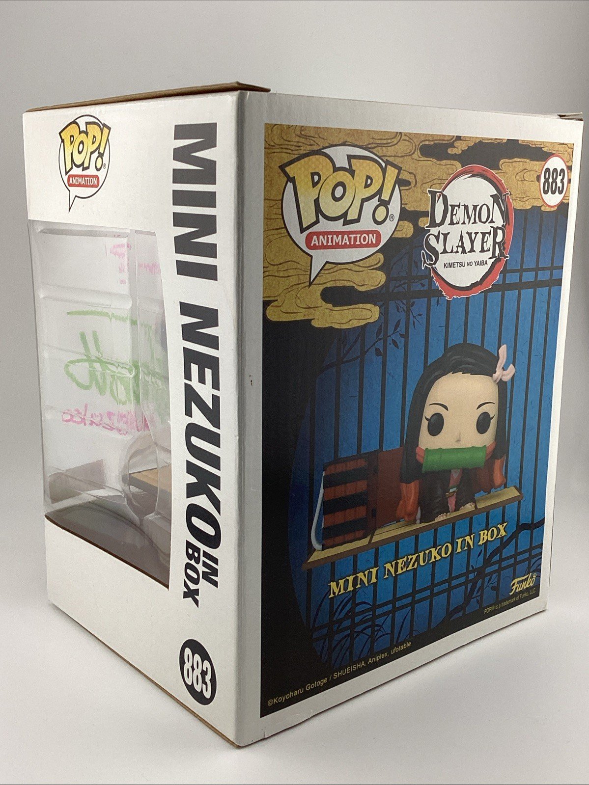 Funko Pop! Deluxe: Demon Slayer: Kimetsu no Yaiba- Mini Nezuko Signed Abby T#833