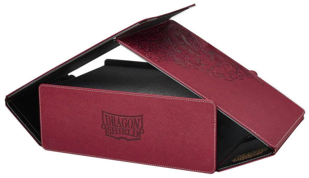 Dragon Shield Role Playing Game Master Companion Blood Red – Compatible with Official DND Spell Cards - 6 Foam Trays with Room for a Total of Over 40 Miniatures of Various Sizes