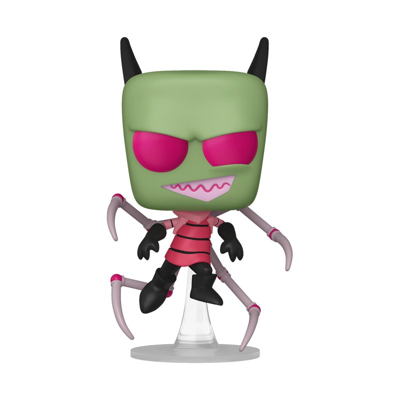 Invader Zim with Irken PAK Legs Funko Pop! Television Invader Zim - WonderCon 2025 Exclusive SHARED Sticker - Approx. 4.75" Collectible Vinyl Figure #1881 Bundled with Display Box Protector Case