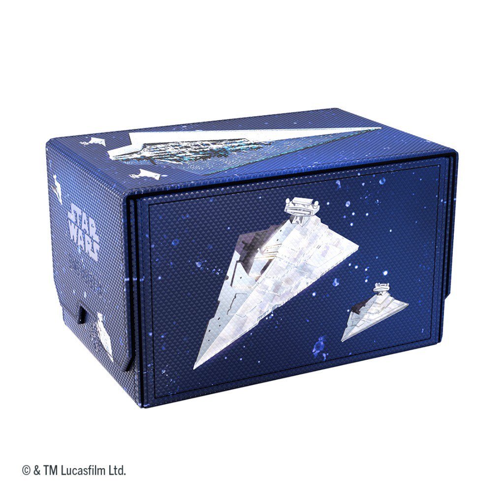 Star Wars Unlimited Double Deck Pod Star Destroyers – Official Premium Deck Box for 2 Double-Sleeved 60-Card Decks, UV-Protected Leader Card Cases, Token Drawers, Magnetic Closure Storage Box