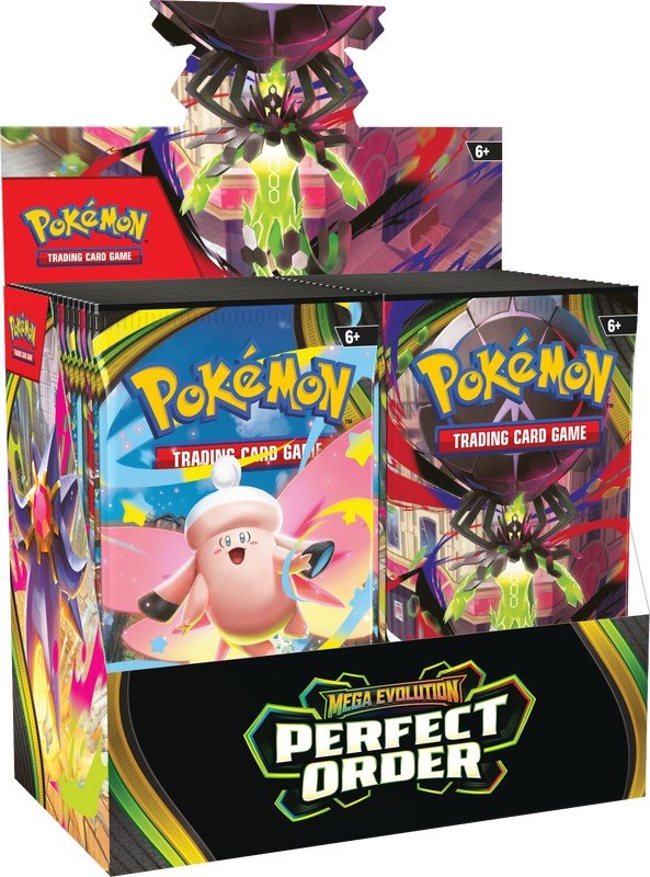 Pokémon TCG Mega Evolutions ME3 Perfect Order Booster Box | Pokémon Trading Card Game Booster | Collectible Pokémon Cards, Mega Evolution ex, Anime Card Set