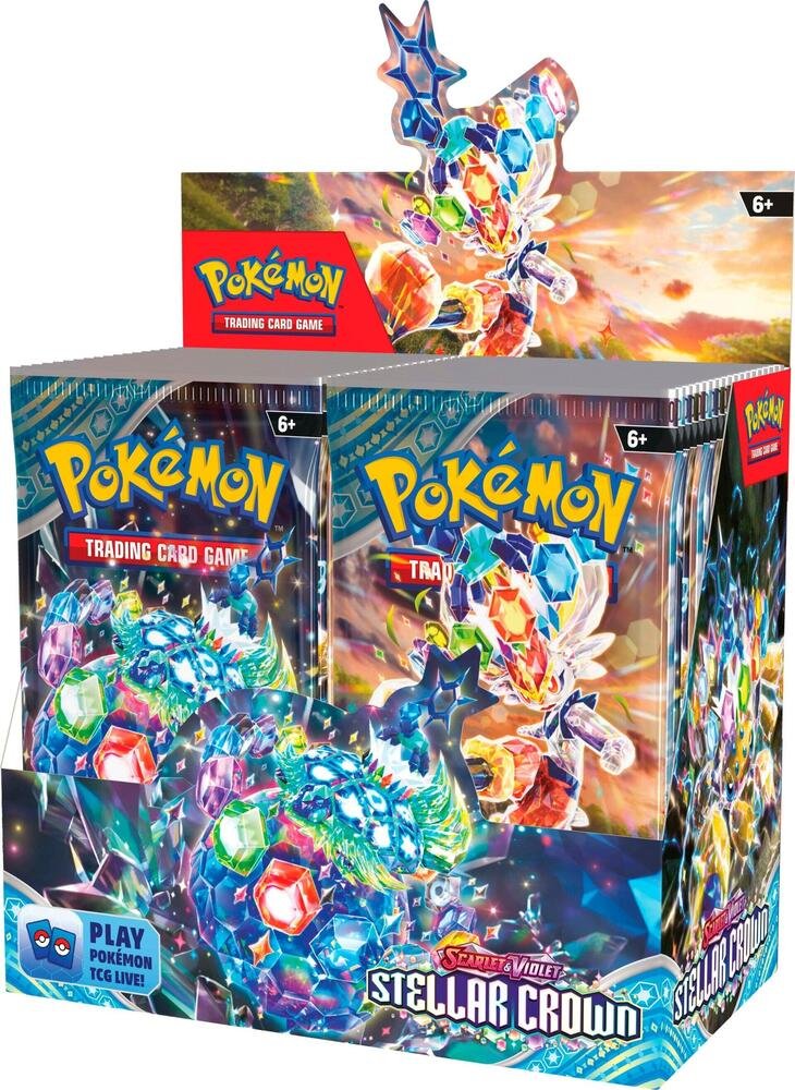 Pokemon TCG Scarlet and Violet Stellar Crown Booster Box Sealed