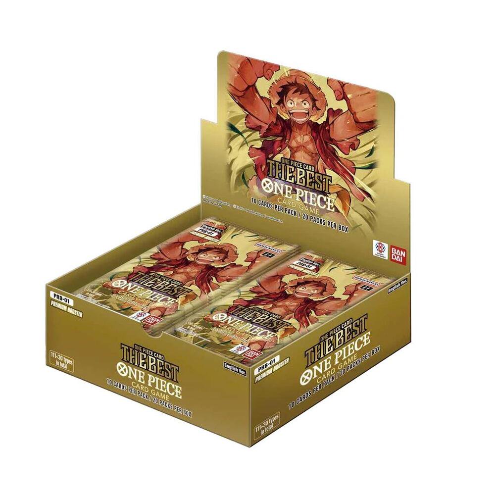 One Piece Card Game PRB-01 The Best Booster Box 20 Booster Packs English Trading Cards