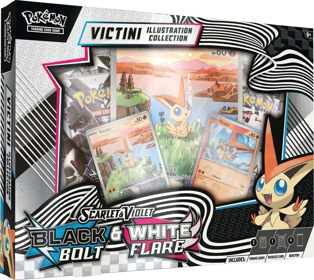 Pokémon TCG Scarlet & Violet - Black Bolt &White Flare - Victini Illustration Collection