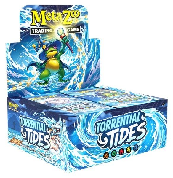 MetaZoo TCG: Torrential Tides Booster Box 24ct Display Sealed – Collectible Card Games & Booster Packs