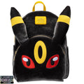 Pokemon Umbreon Midsize Backpack Entertainment Earth Exclusive by Loungefly, Plush Faux Fur Design, Adjustable Straps, Front Zipper Pocket, Collectible Backpack for Pokemon Fans (PREORDER - Release Date September 2026)