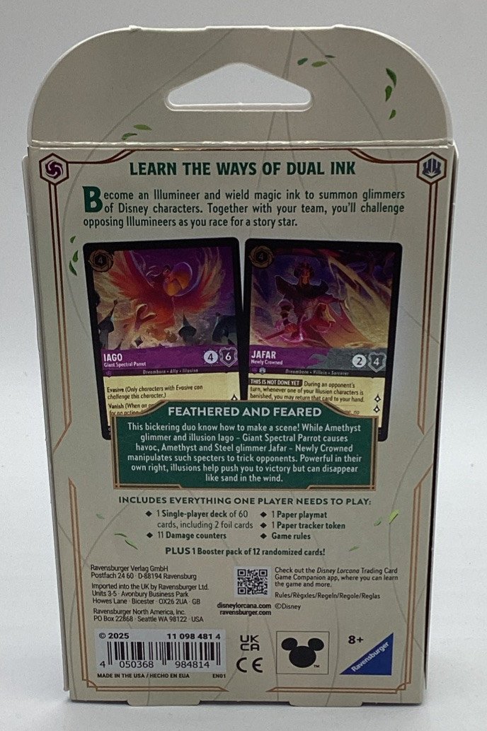 Disney Lorcana TCG Archazia's Island S07 - SINGLE-PLAYER DECK [Amethyst & Steel]