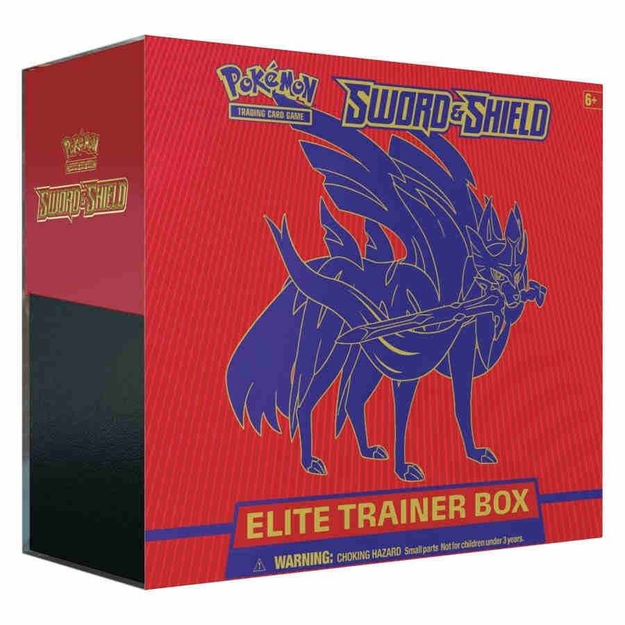 Pokémon TCG Sword & Shield Base Set Elite Trainer Box – Red Zacian Edition