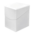 Ultra PRO Deck Box PRO 100+ Eclipse - Arctic White | Holds Up to 110 Standard Gaming Sleeved Cards | Self-Locking Lid & Thumb Notch for Easy Access