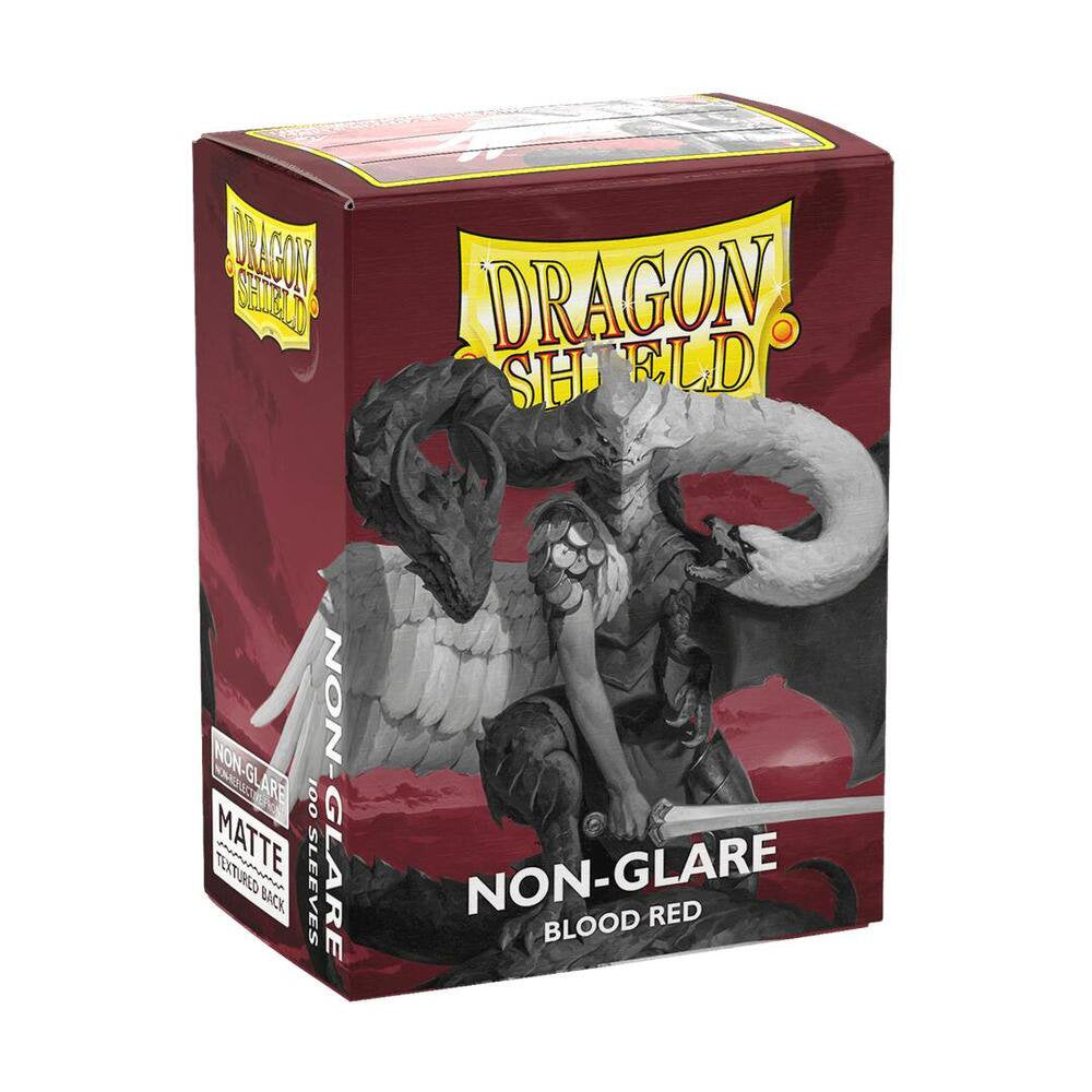 Dragon Shield Non Glare Matte Blood Red Sleeves 100ct Trading Card Sleeves Card Protector MTG