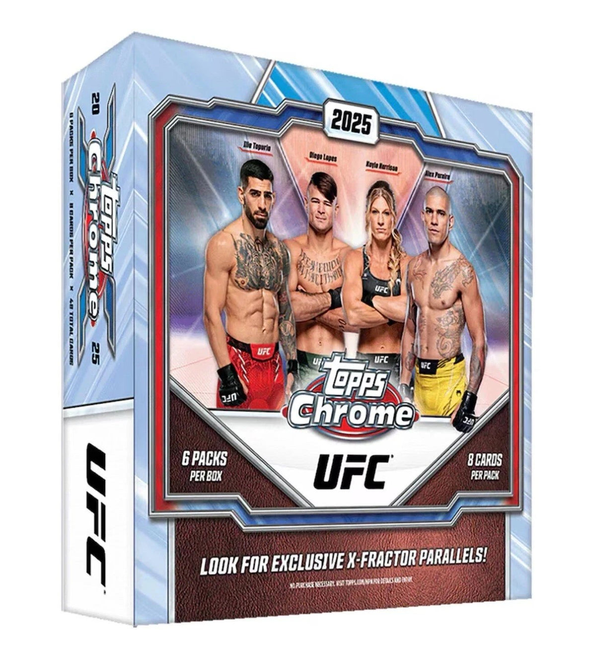 Topps Chrome UFC Trading Card 2025 Mega Box – Collectible Sports Cards