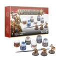 Warhammer Age of Sigmar Stormcast Eternals Paint Set – 3 Push-Fit Liberator Miniatures, 6 Citadel Paints & Starter Brush for Beginners and Hobby Fans