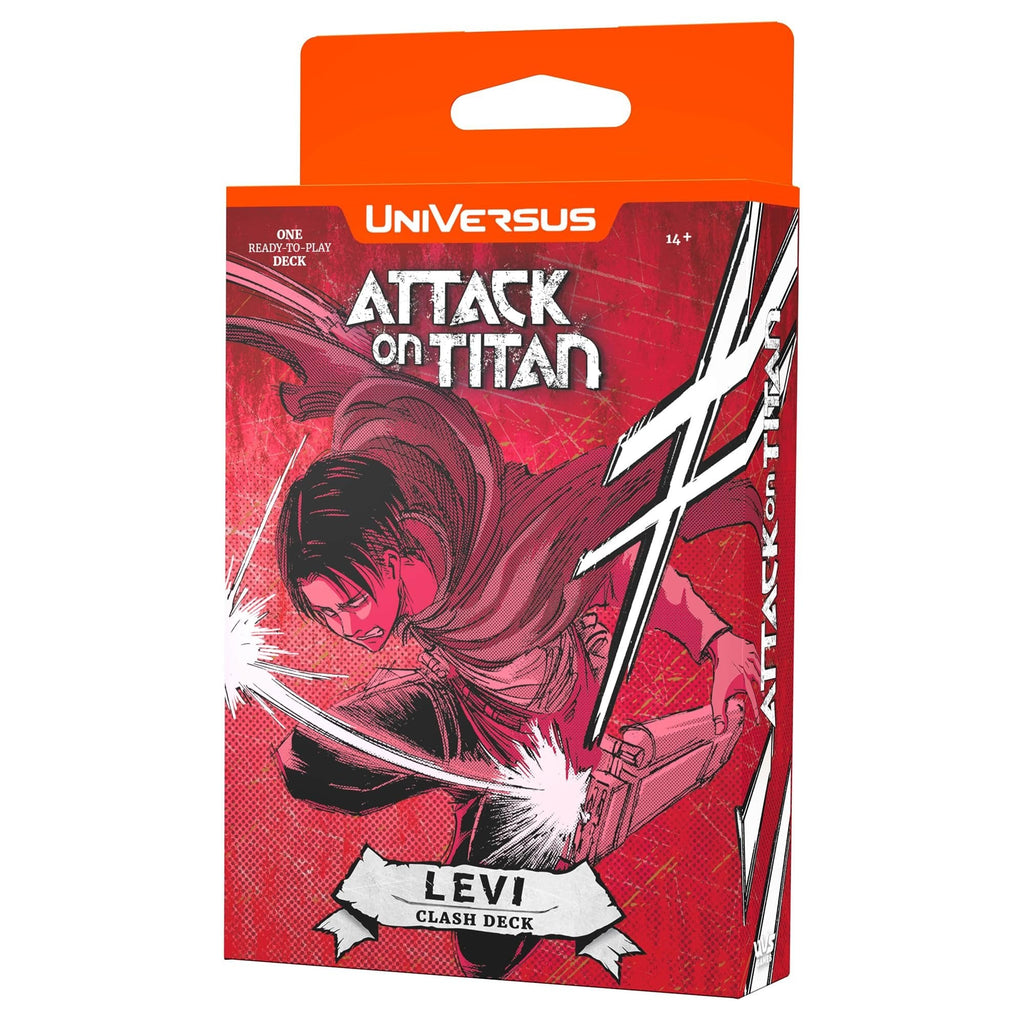 UniVersus Attack on Titan: Battle for Humanity - Clash Deck Levi - Ready to Play Character Deck, Deck-Building Collectible Card Game, AOT Licensed