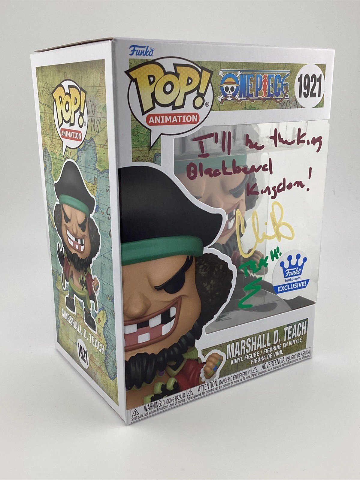 Funko Pop! One Piece - Marshall D. Teach - Funko Excl Signed Chris R #1921
