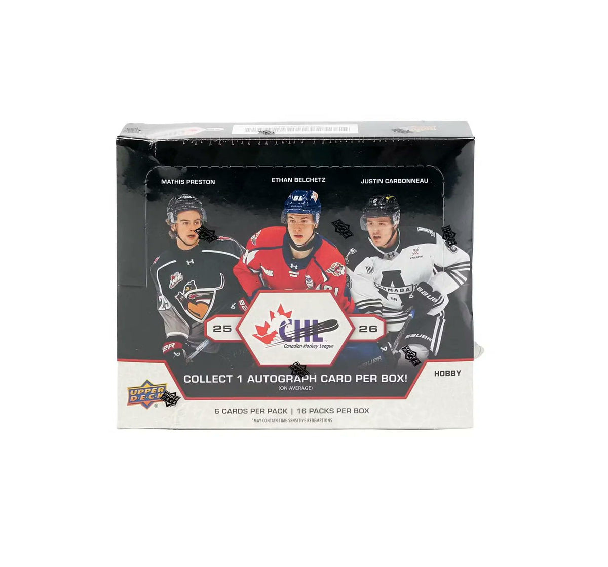 2025-26 Upper Deck CHL Hockey Hobby Box Official Canadian Hockey League Trading Cards