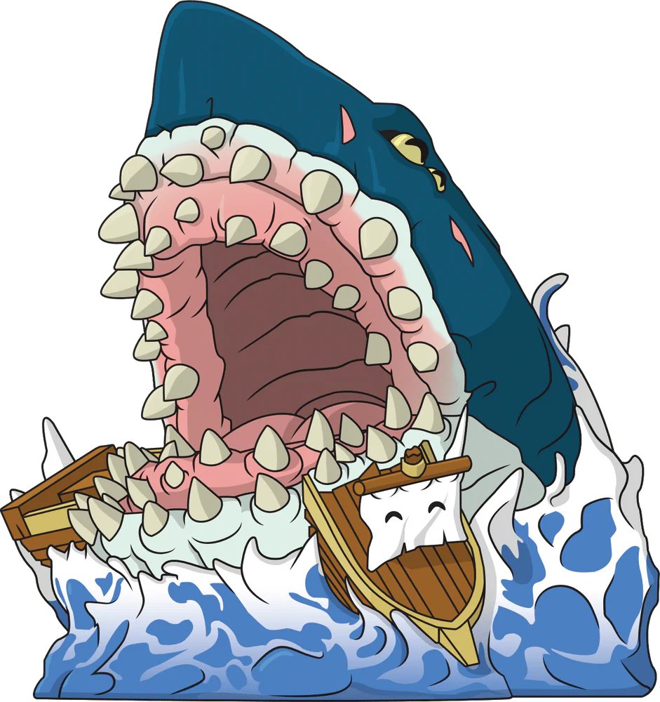 Megalodon Youtooz Sea of Thieves Collection - 3.2" Collectible Vinyl Figure #4 with Window Display Box (PRE-SALE)