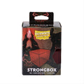 Dragon Shield Strongbox Deck Box Red 100+ Double-Sleeved Card Capacity, Clear Acrylic Stackable Trading Card Storage Case for MTG, Pokémon, Yu-Gi-Oh! & Other TCG Decks