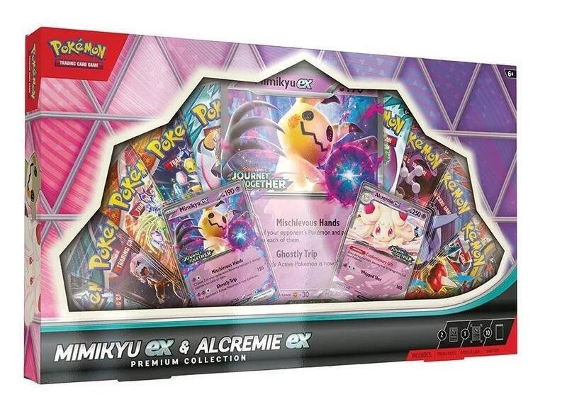 Pokemon TCG Mimikyu ex and Alcremie ex Premium Collection Promo Cards and 10 Booster Packs