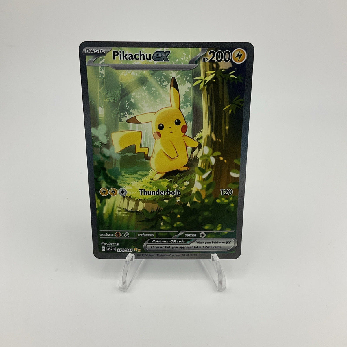 Ascended Heroes Forest Pikachu Ex #276/217 NM SIR Pokemon Card
