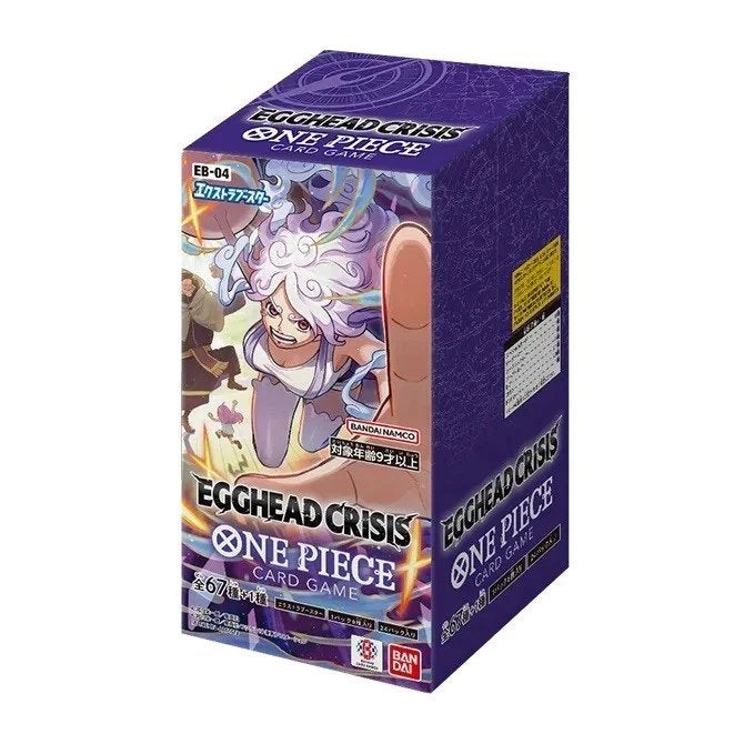 One Piece Card Game EB-04 Egghead Crisis Japanese Booster Box – 144 Collectible Cards, Bandai