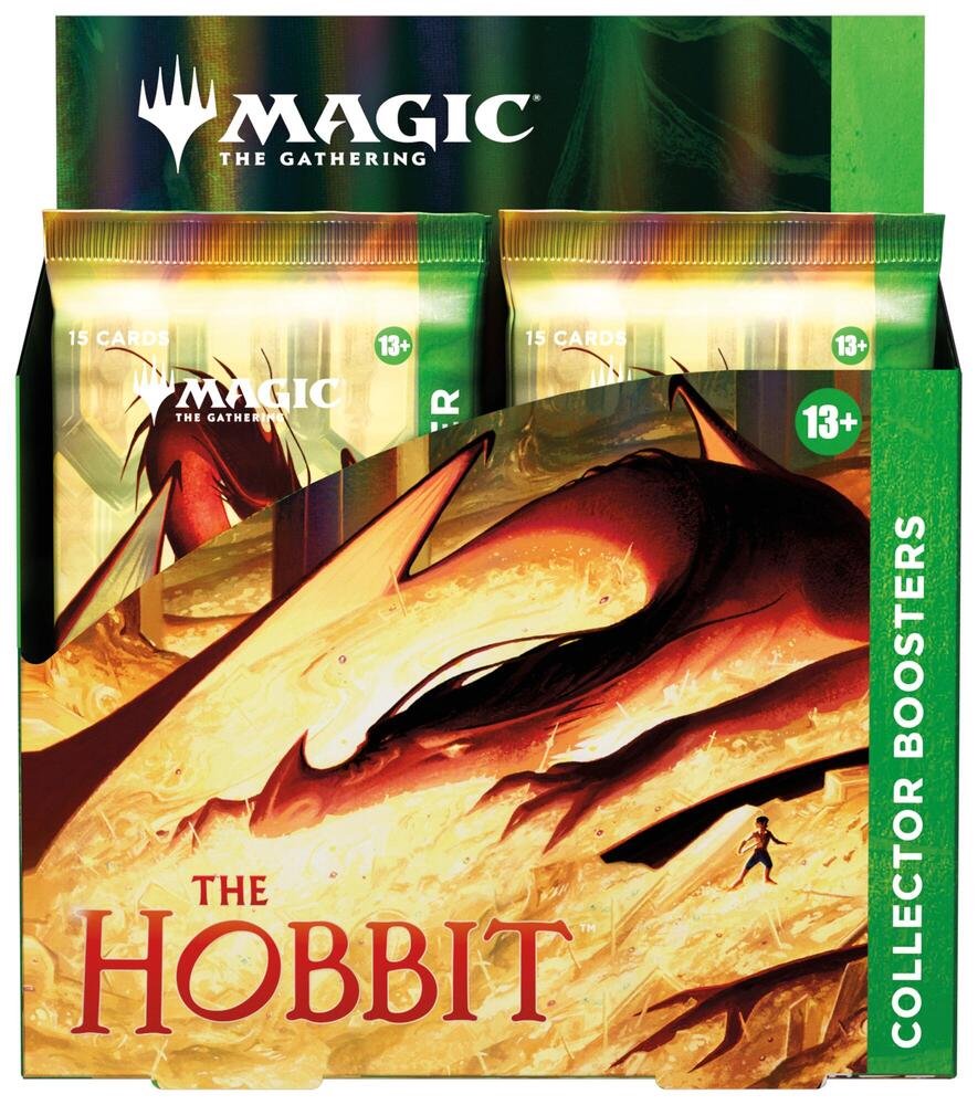 Magic: The Gathering The Hobbit Collector Booster Box – 12 Packs MTG Middle-earth Set with Foils, Rare & Mythic Cards, Box Topper, Premium Collector Display for Trading Card Game Fans