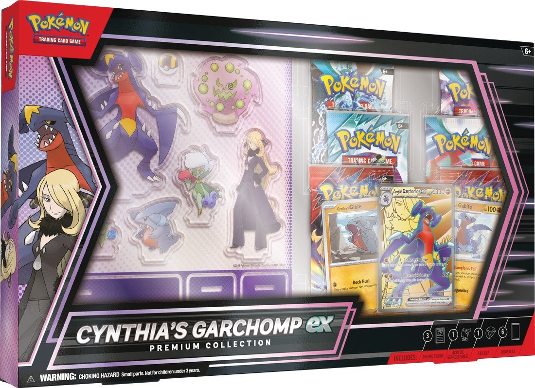Pokemon TCG Cynthia's Garchomp ex Premium Collection – Sealed Pokémon Cards