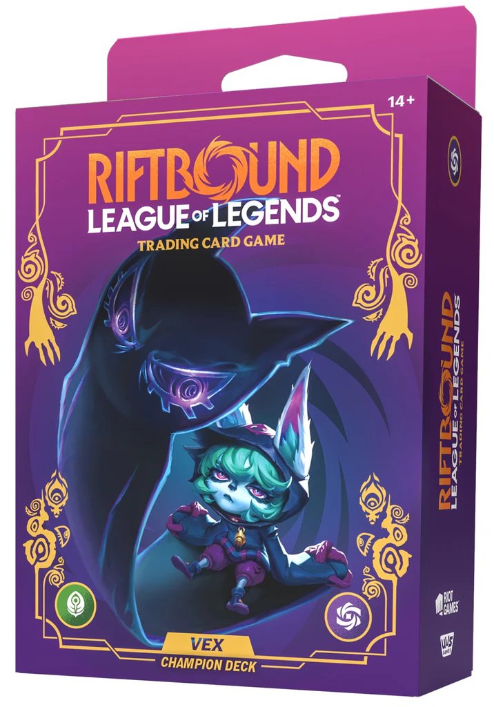 Riftbound: League of Legends TCG – Unleashed Champion Deck Vex | 56-Card Preconstructed Control Deck | Ready-to-Play Strategy Deck for New & Experienced Players